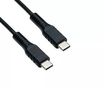 Cabo de carregamento USB tipo C para C, preto, caixa, 1,5 m 2x ficha USB tipo C, 60W, 3A, caixa DINIC